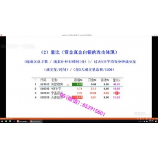 周志伟 分时盘口方向角度攻击强度主力意图 股票内部培训视频课程