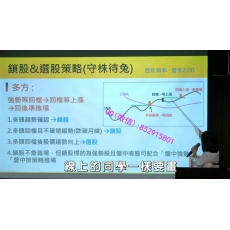 台湾朱家泓林颖 多空进场趋势支撑压力选锁股均线体系 股票内部培训视频课程